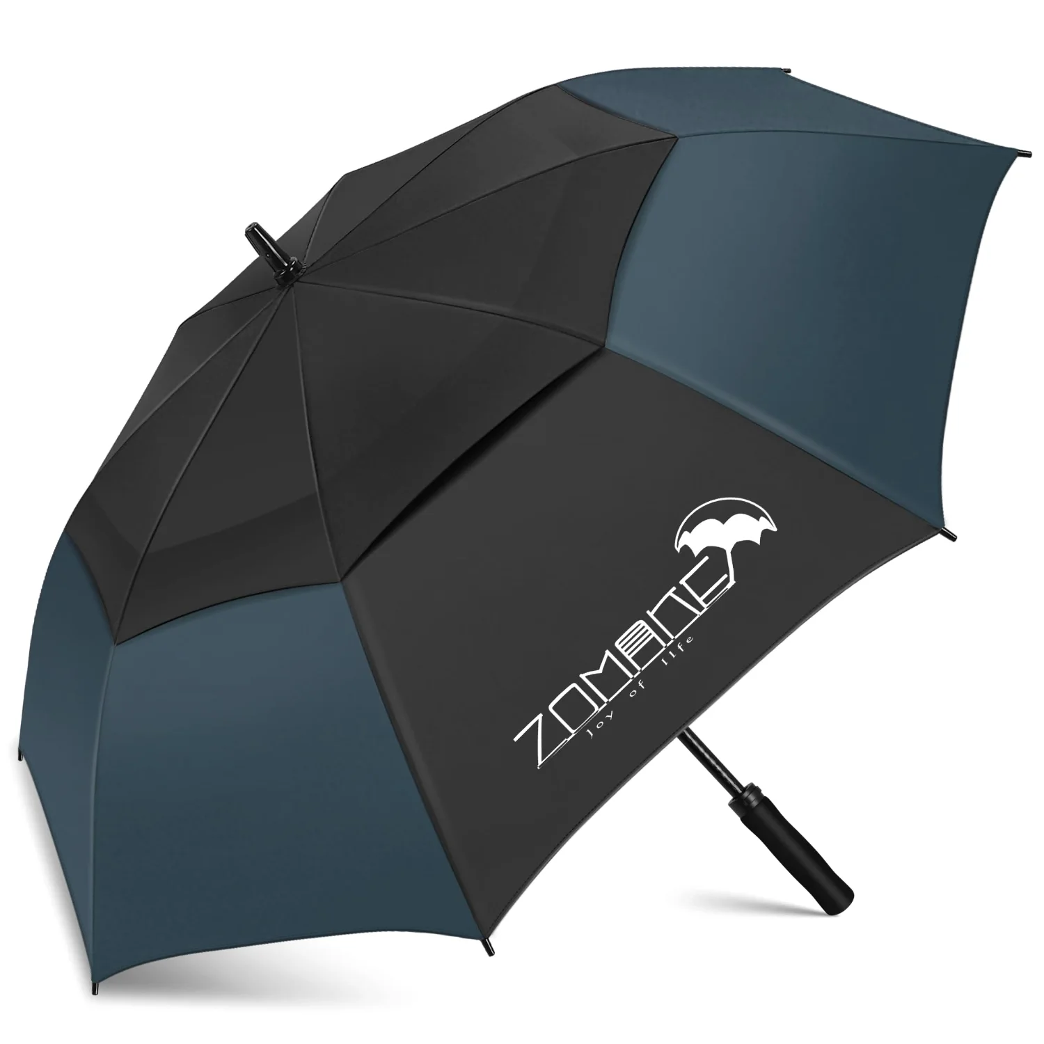 ZOMAKE Extra Large Golf Umbrella 80", Black Navy Blue