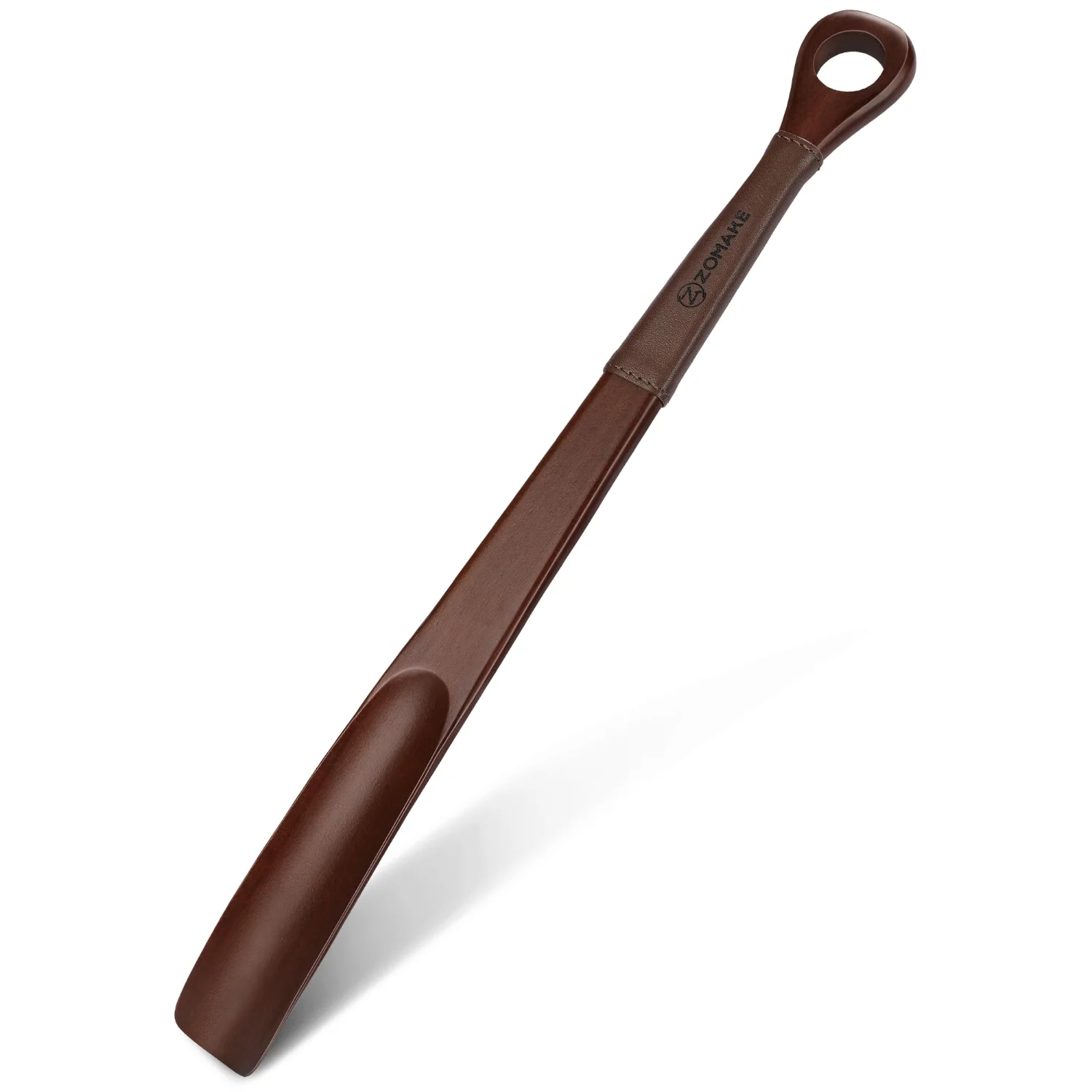 ZOMAKE Wooden Shoe Horn Long Handle 16.5"