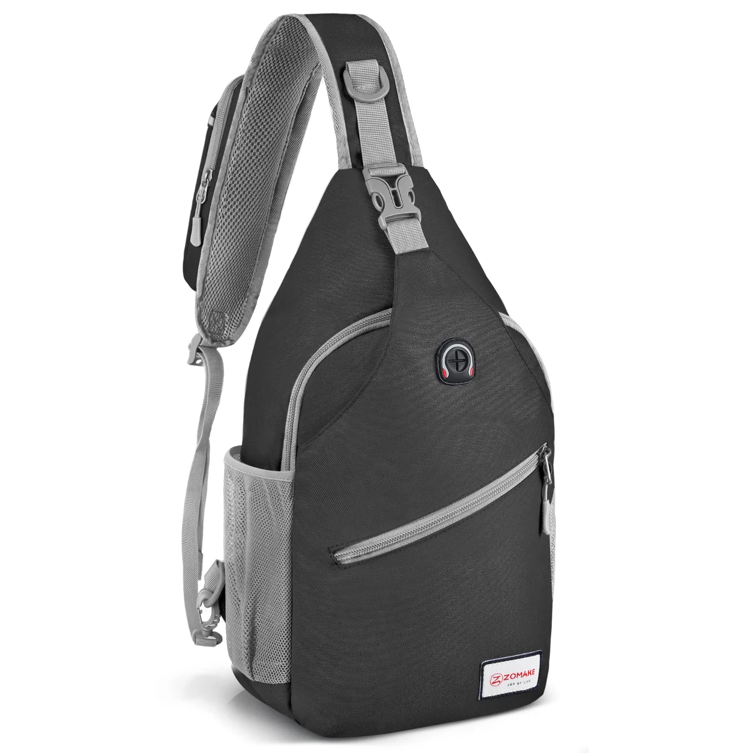 ZOMAKE Sling Bag 8L, Solid Black