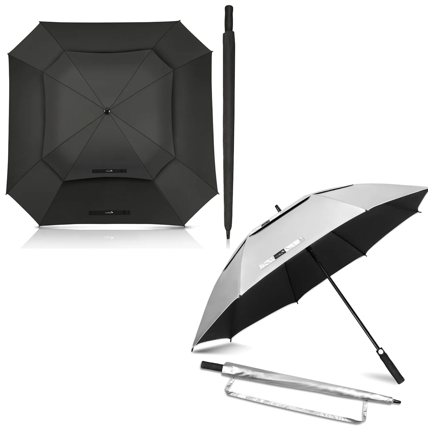 ZOMAKE Extra Large Golf Umbrella 54" + 62"
