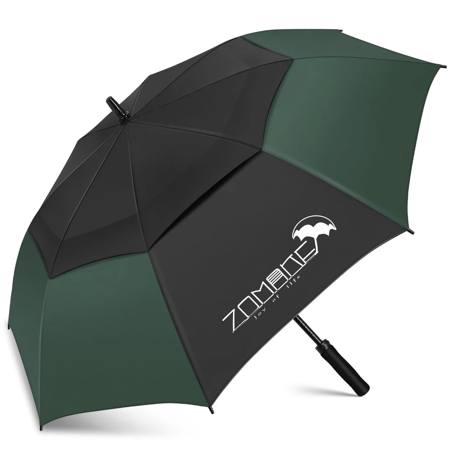 ZOMAKE Extra Large Golf Umbrella 72", Black Dark Green