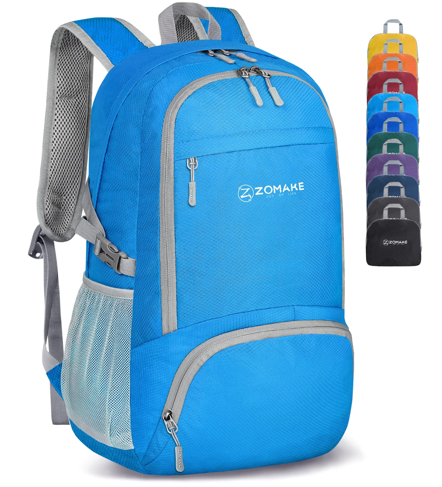 ZOMAKE Lightweight Packable Backpack 30L, Light Blue