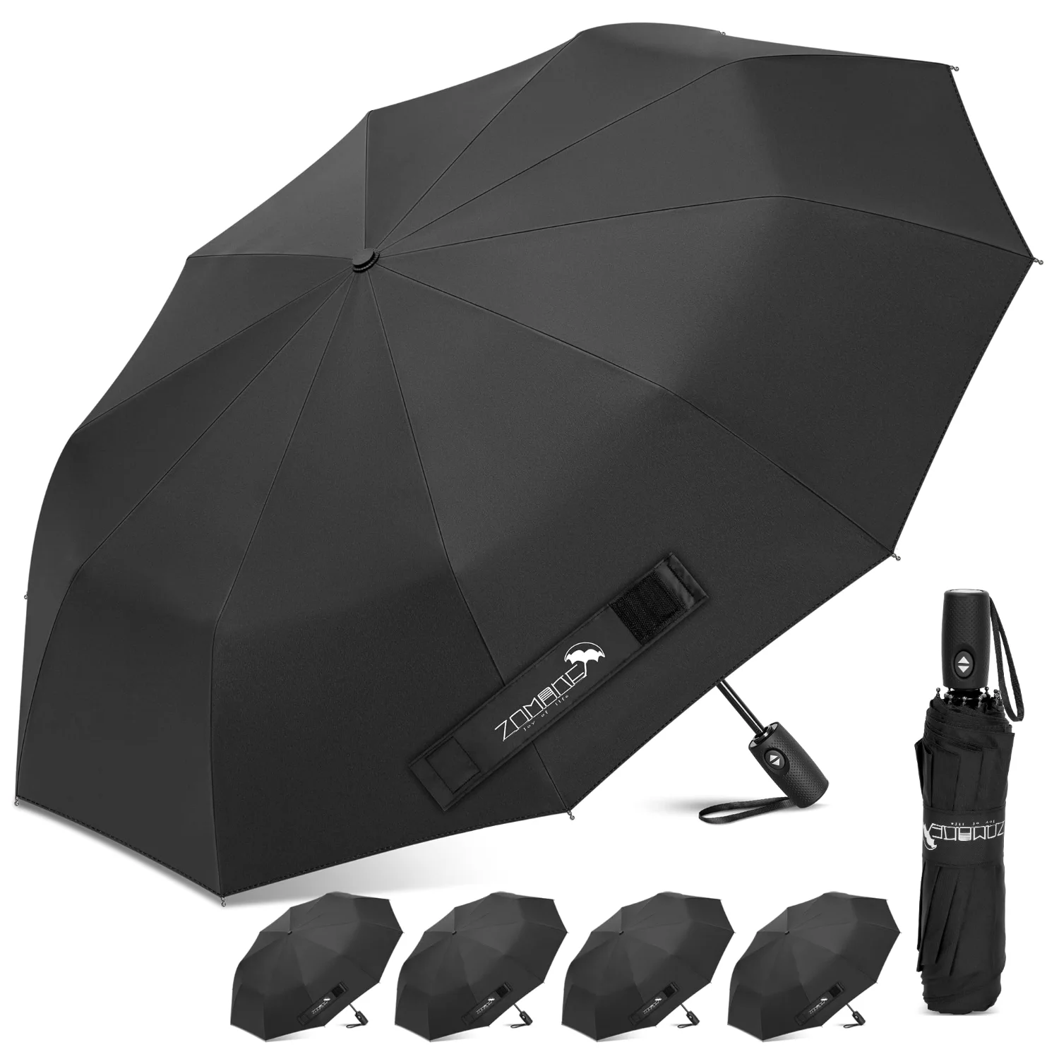 ZOMAKE 4-Pack Travel Umbrella Compact 45"