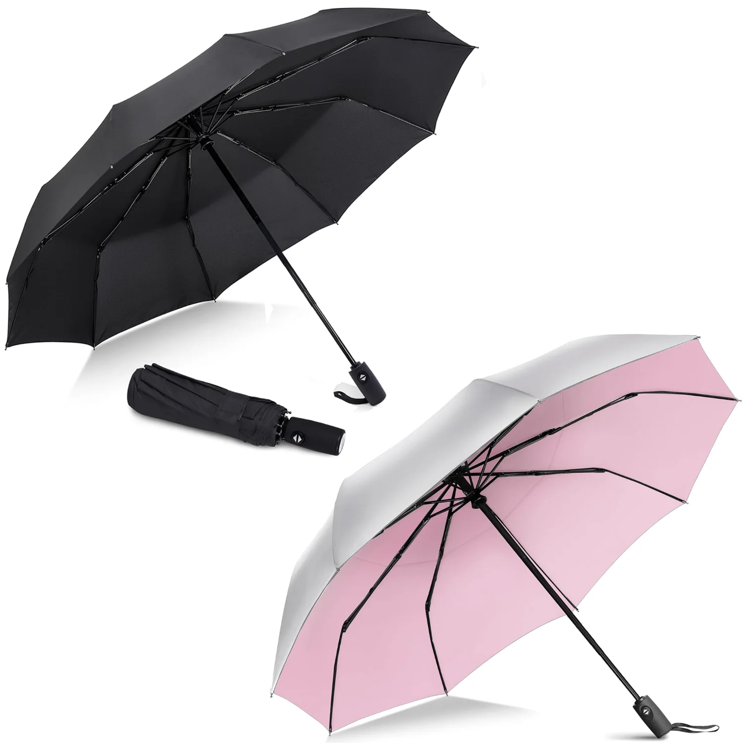 ZOMAKE Travel Umbrella Compact 9 + 10 ribs