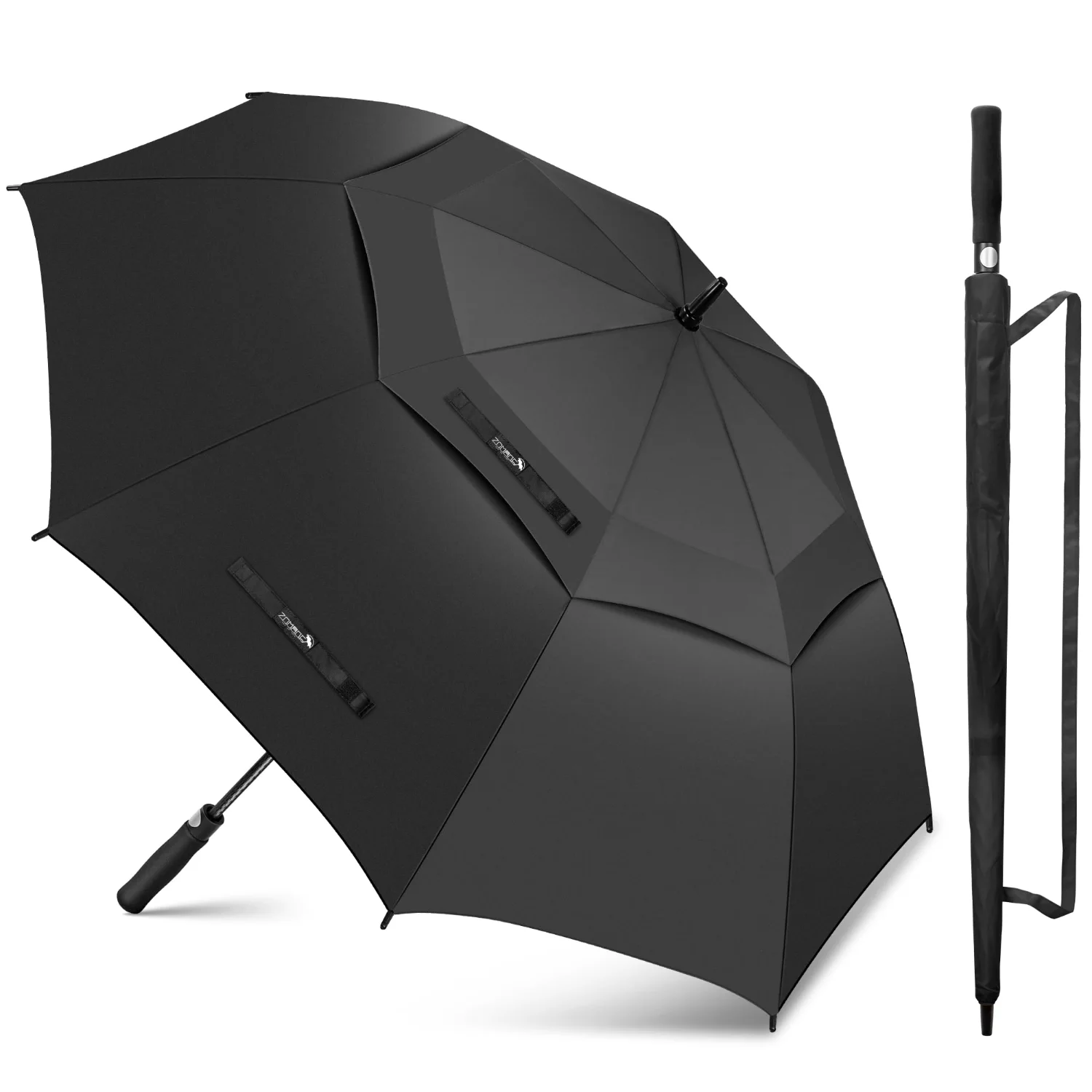ZOMAKE Golf Umbrella Large Oversized 62", Black