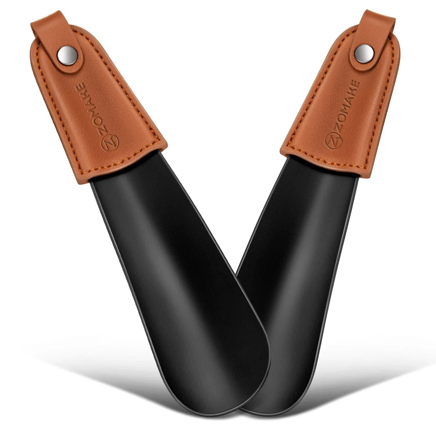 ZOMAKE 2-Pack Metal Shoe Horn 6.7"