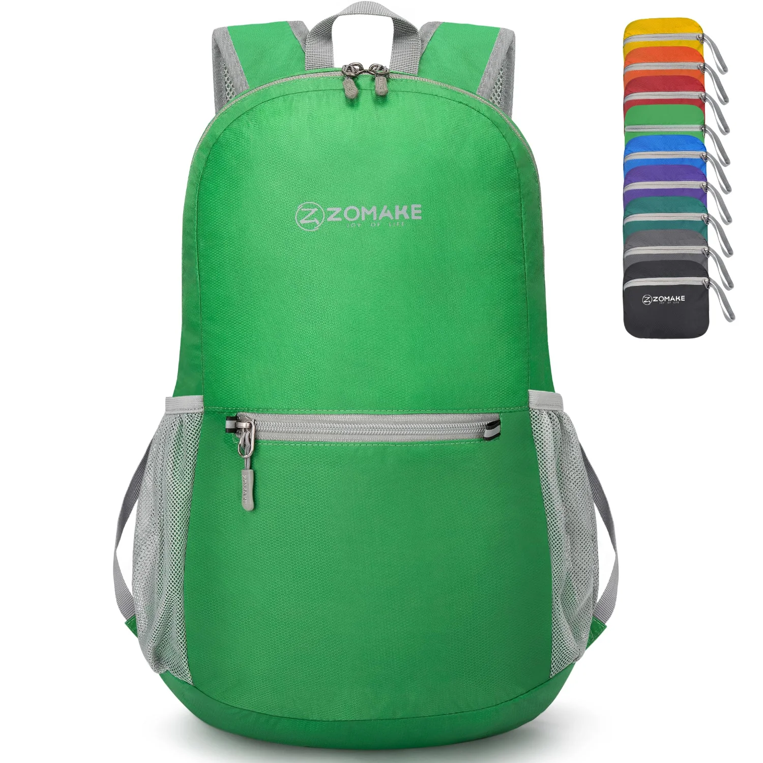 ZOMAKE Lightweight Packable Backpack 20L, Grass Green